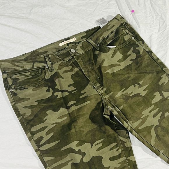 Sexy Plus Levi Signature 711 Skinny Ankle Camo Army Stretch Jegging Jeans 16 - Picture 3 of 11